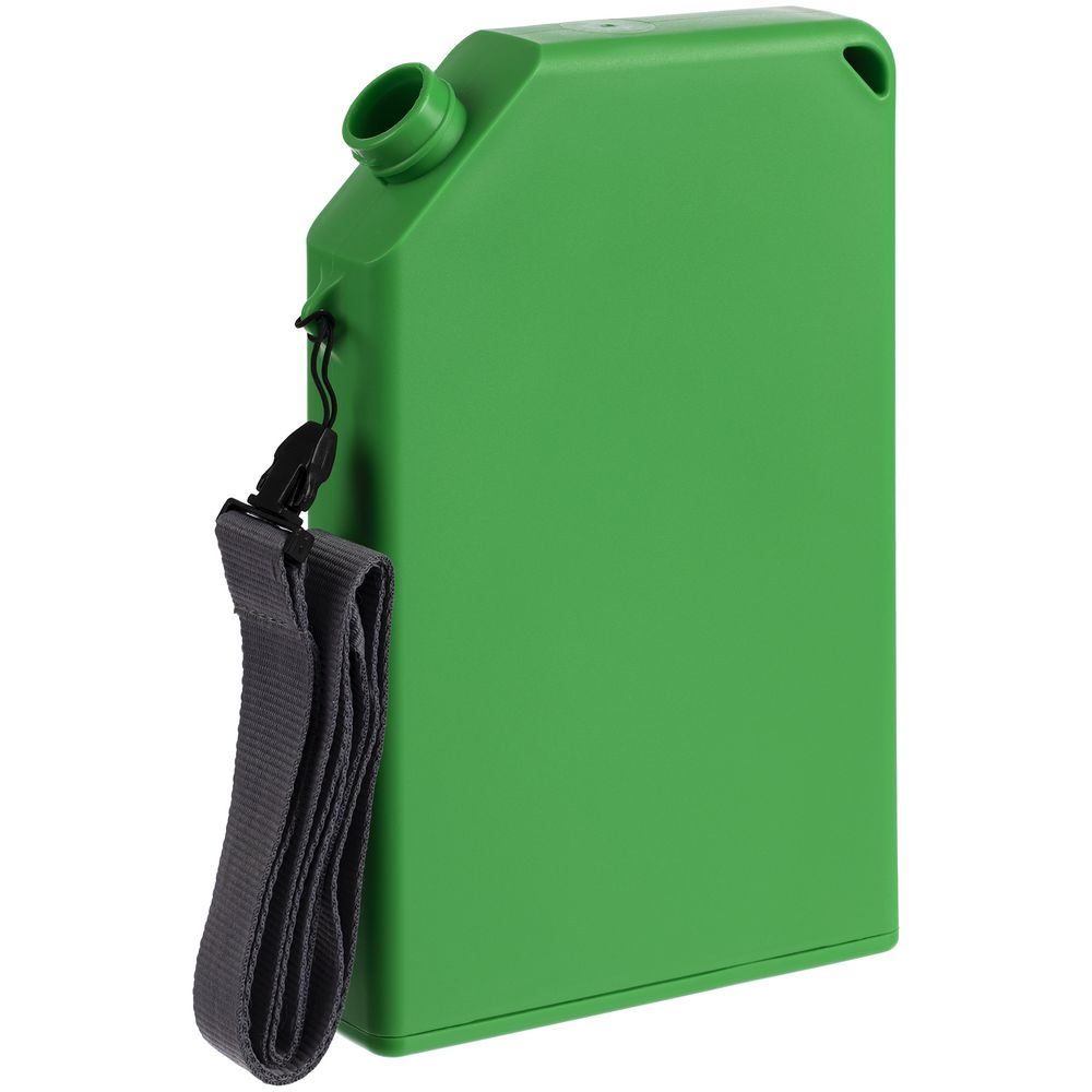 Плоская бутылка для воды Flacon, зеленая / Миниатюра WWW (1000)