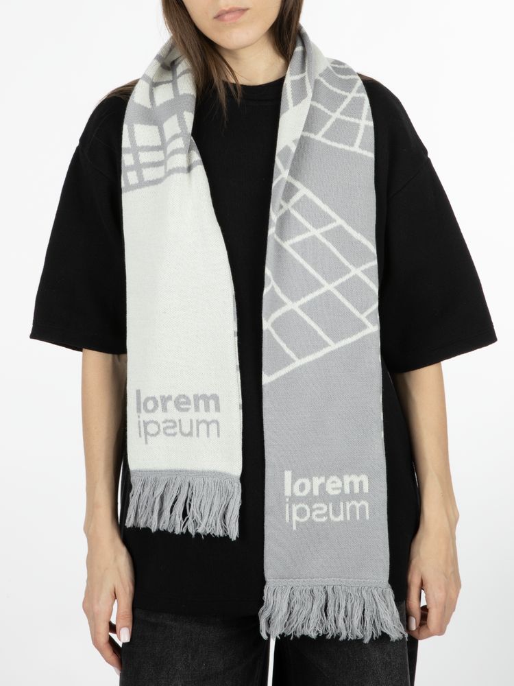 Шарф на заказ Tricksy Classic Fint, M, полушерсть / Миниатюра WWW (1000)