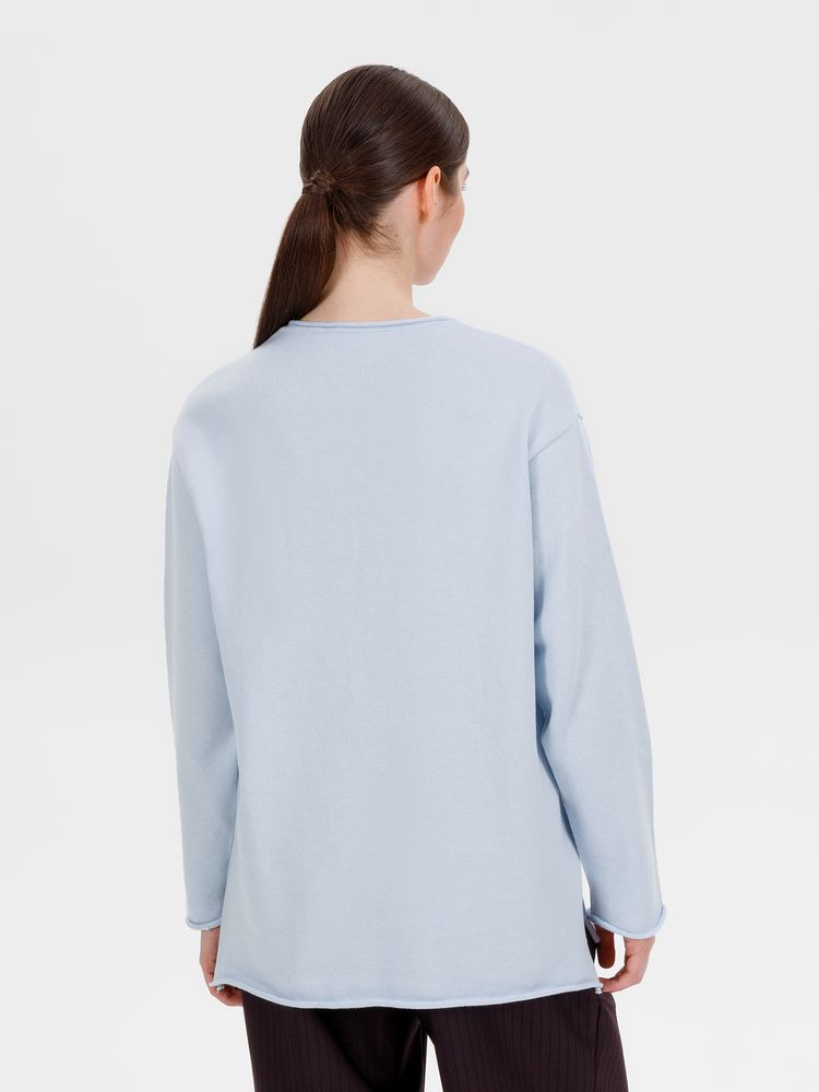Лонгслив унисекс Siluetti Fuori, светло-голубой / Миниатюра WWW (1000)