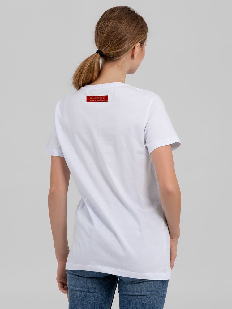 Футболка «100% Новый год», белая / Миниатюра WWW (1000)