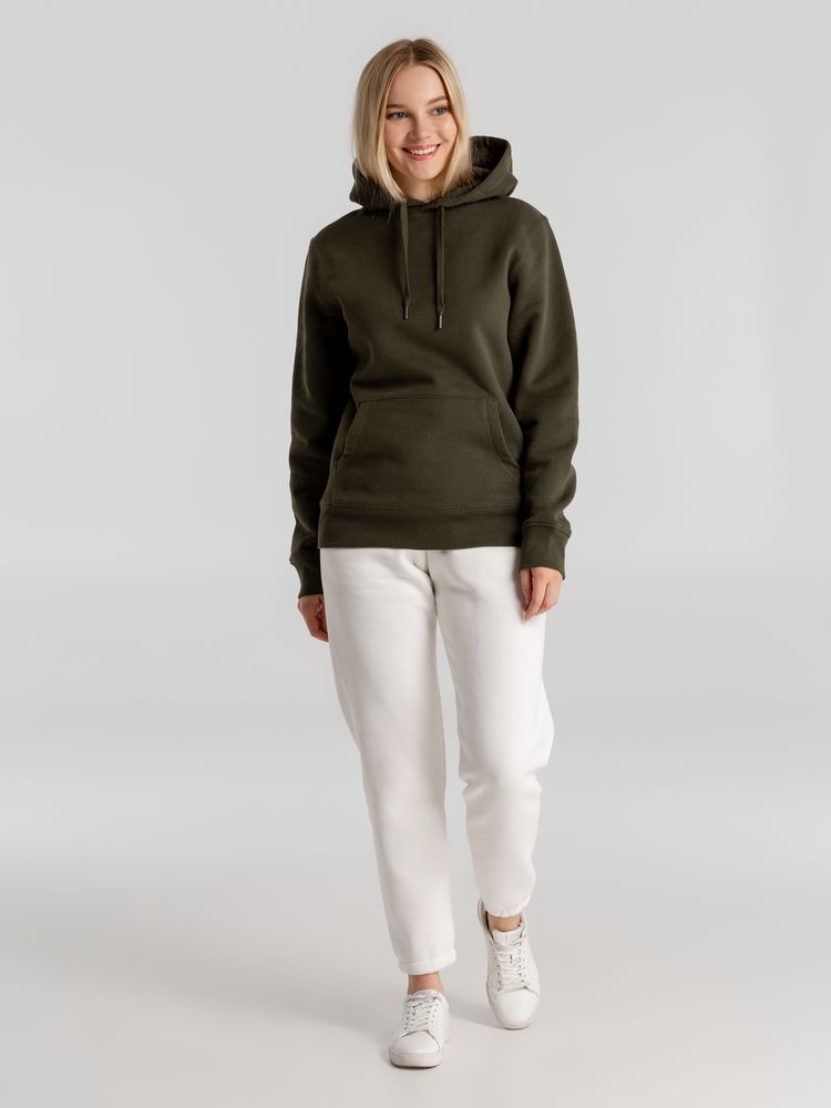 Толстовка с капюшоном унисекс King, хаки / Миниатюра WWW (1000)