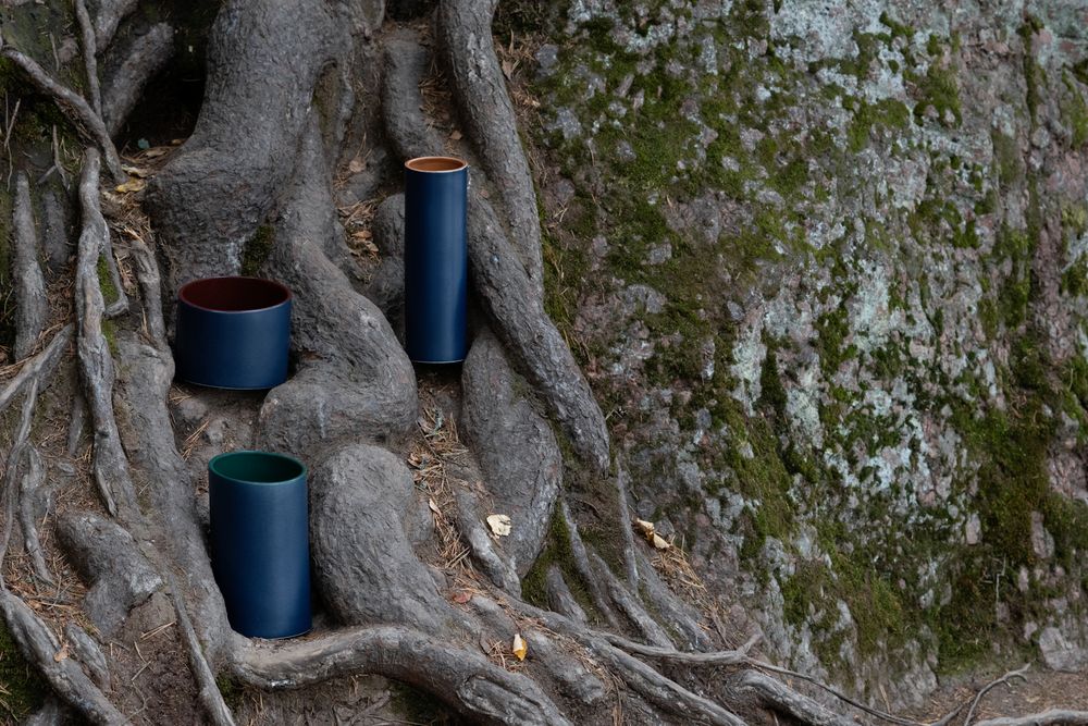 Ваза Form Fluid, средняя, сине-зеленая / Миниатюра WWW (1000)