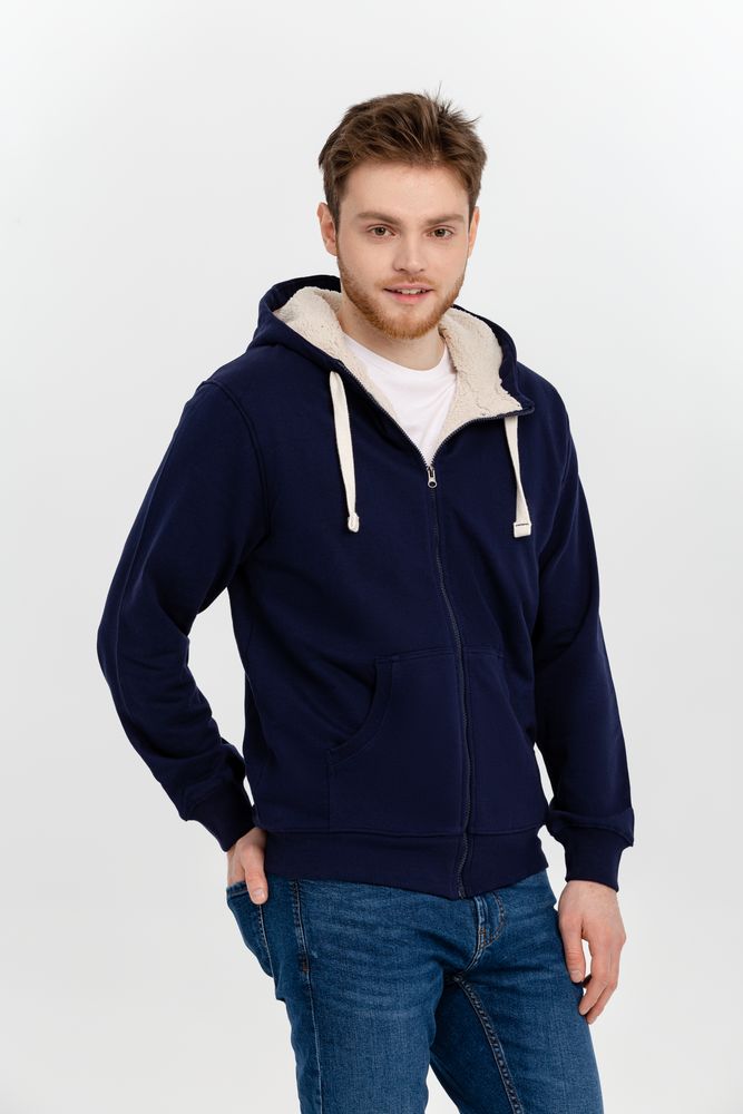 Толстовка на молнии Kulonga Sherpa, темно-синяя / Миниатюра WWW (1000)