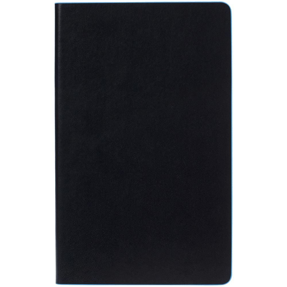 Ежедневник Trait, недатированный, черный с голубым / Миниатюра WWW (1000)