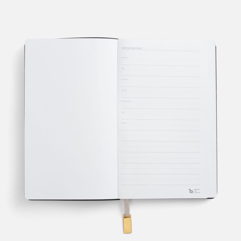 Ежедневник Petrus, недатированный, черный / Миниатюра WWW (1000)