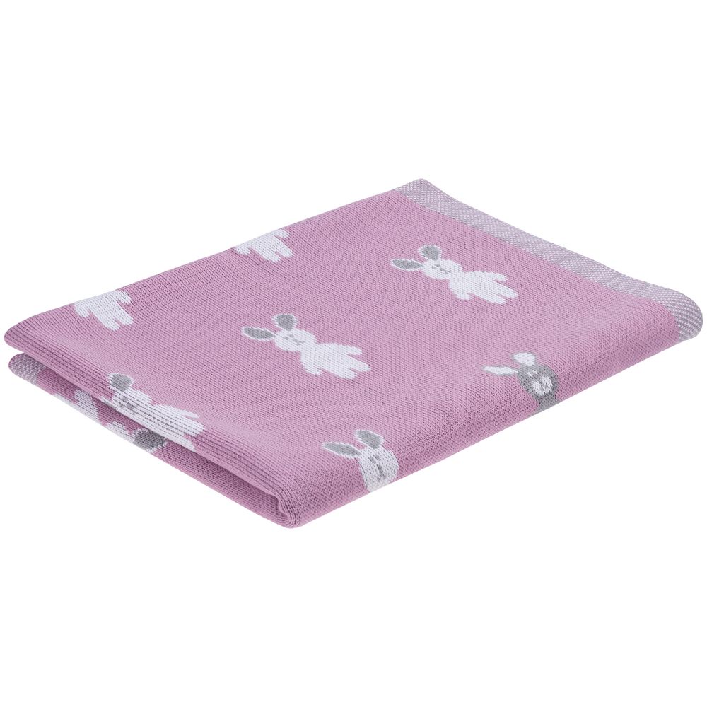 Плед детский с зайками Beastie Toys, розовый / Миниатюра WWW (1000)