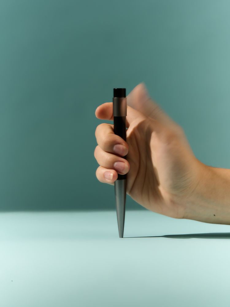 Ручка-спинер Spintrix, серая / Миниатюра имиджевого (1000)