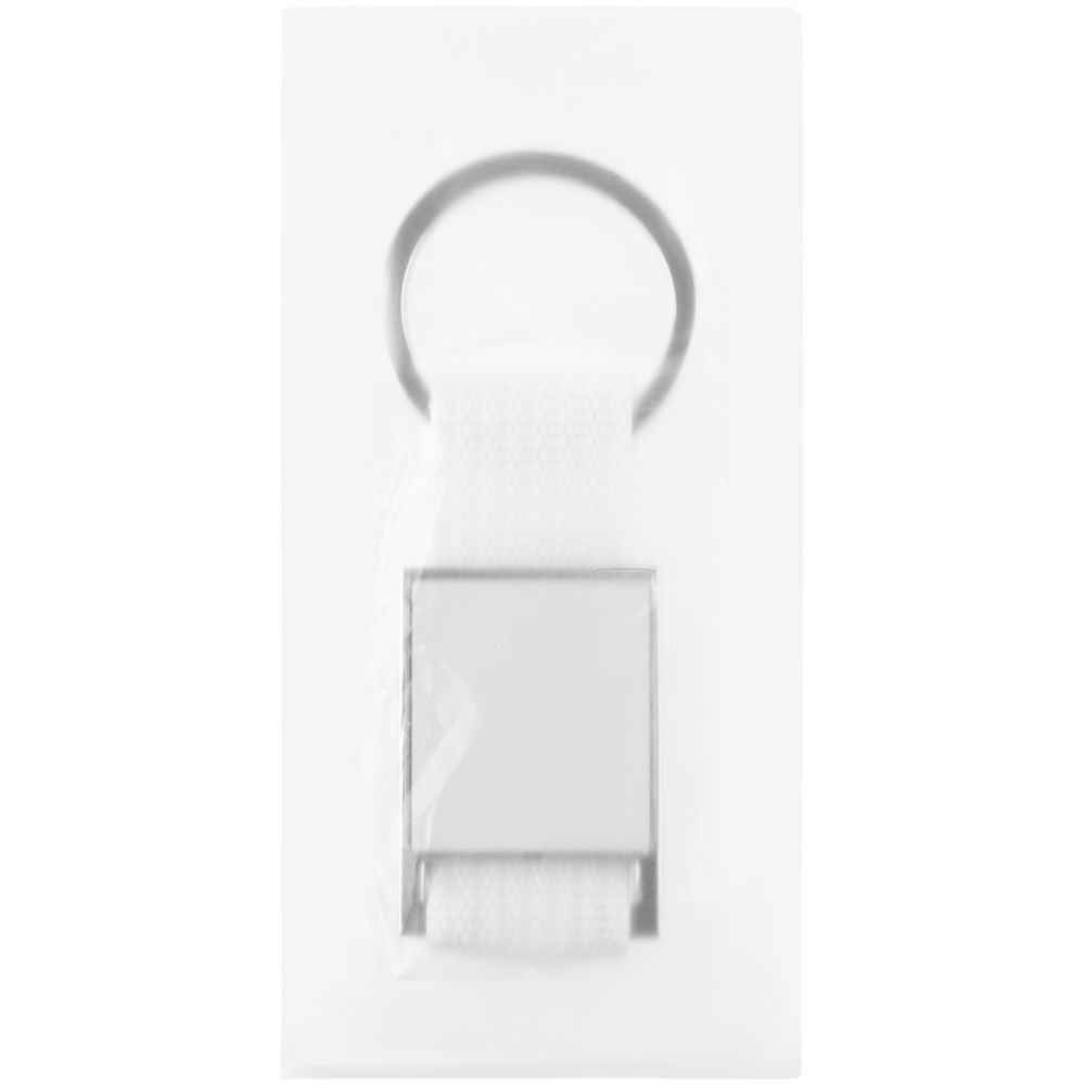 Брелок Stropp с тканевой вставкой, белый / Миниатюра WWW (1000)