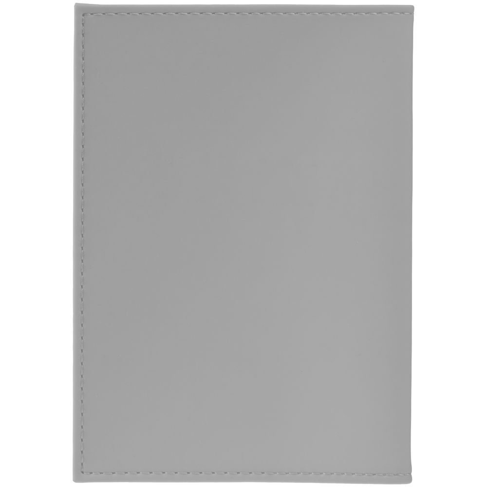 Обложка для паспорта Shall, серая / Миниатюра WWW (1000)