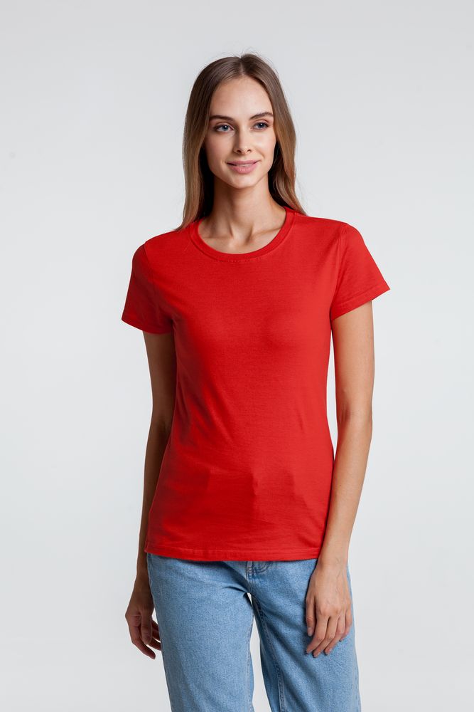 Футболка женская T-bolka Lady, красная / Миниатюра WWW (1000)
