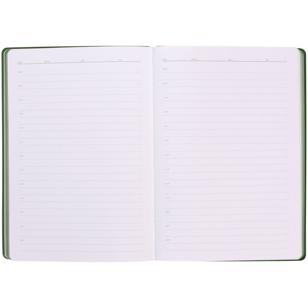 Ежедневник Flexpen Shall, недатированный, зеленый / Миниатюра WWW (1000)