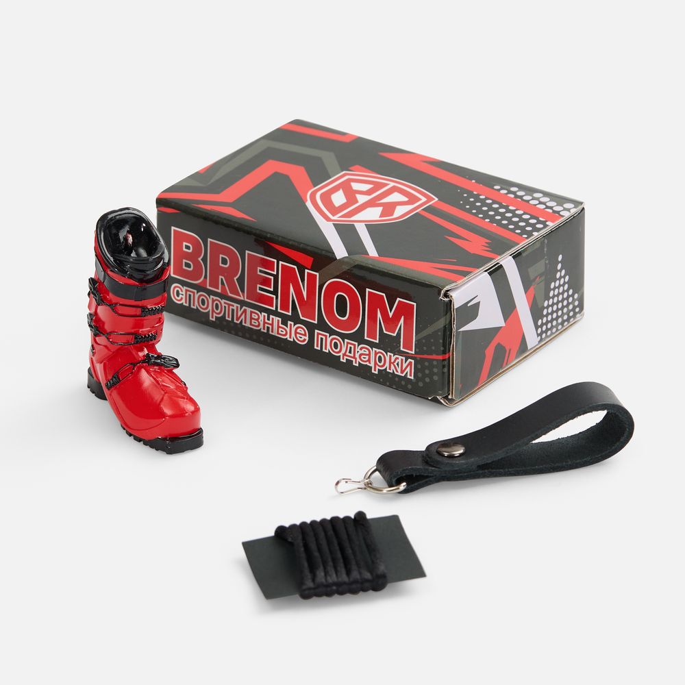 Брелок «Горнолыжный ботинок», красный / Миниатюра WWW (1000)