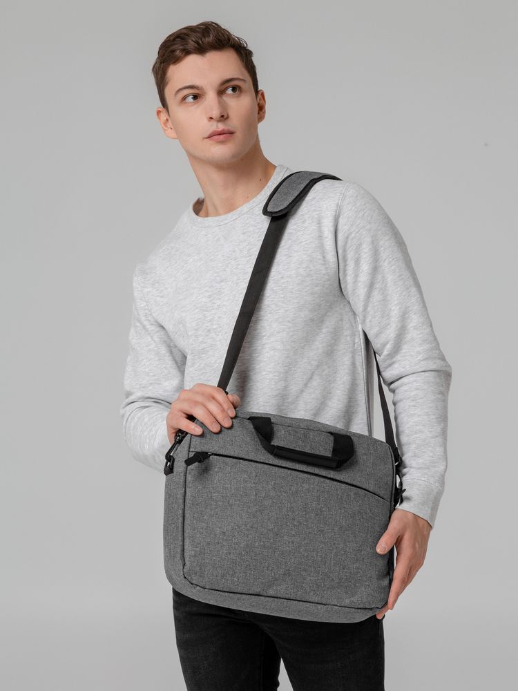 Сумка для ноутбука The First, серая / Миниатюра WWW (1000)