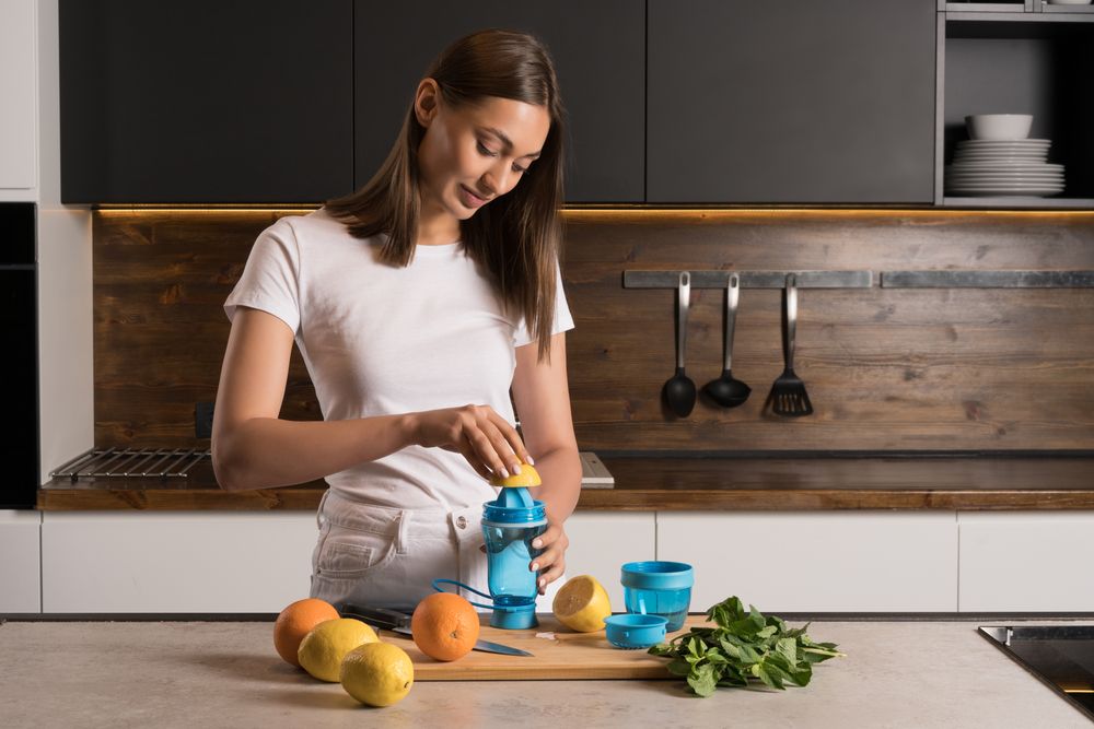 Бутылка для воды Amungen, синяя / Миниатюра WWW (1000)