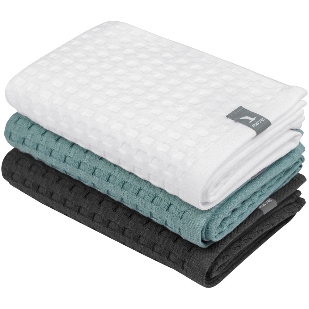 Полотенце вафельное Piquee, среднее, белое / Миниатюра WWW (1000)