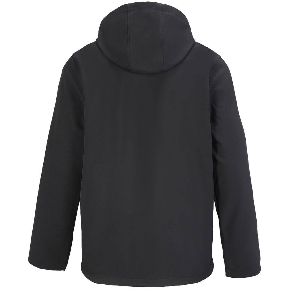 Куртка софтшелл с капюшоном мужская Race Men, черная / Миниатюра WWW (1000)