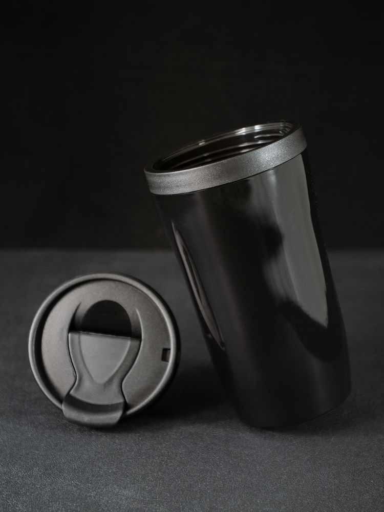 Термостакан Sagga, черный / Миниатюра WWW (1000)