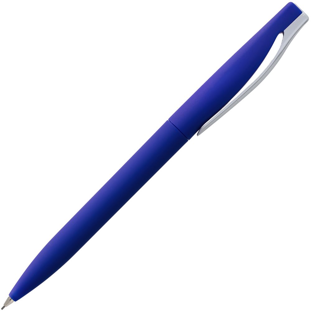 Карандаш механический Pin Soft Touch, синий / Миниатюра WWW (1000)