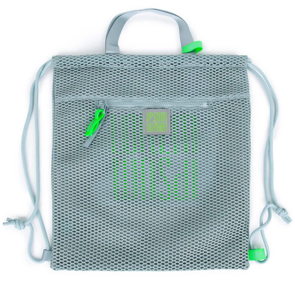 Рюкзак-мешок Verkko, серо-голубой / Миниатюра нанесения (1000)