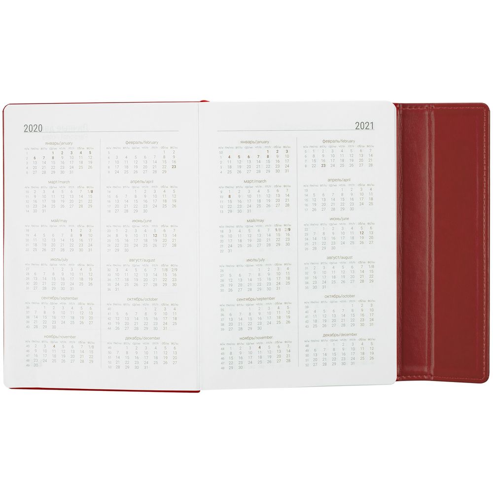 Ежедневник Flap, ver.2, недатированный, красный / Миниатюра WWW (1000)