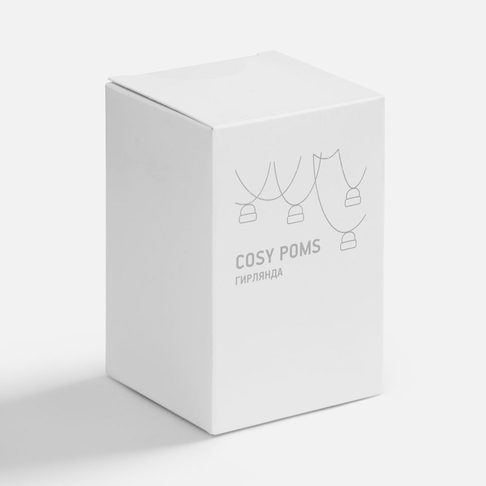Гирлянда Cosy Poms, красная / Миниатюра (упак) (1000)