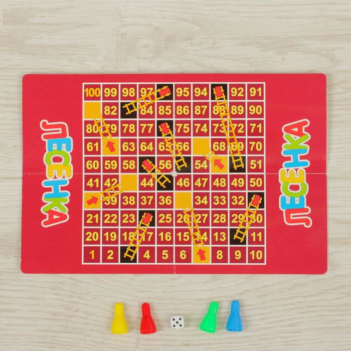 Настольная игра «Мои первые игры. Лесенка» / Миниатюра WWW (1000)