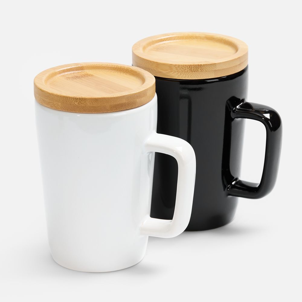 Кружка Vierra с крышкой-костером, белая / Миниатюра WWW (1000)