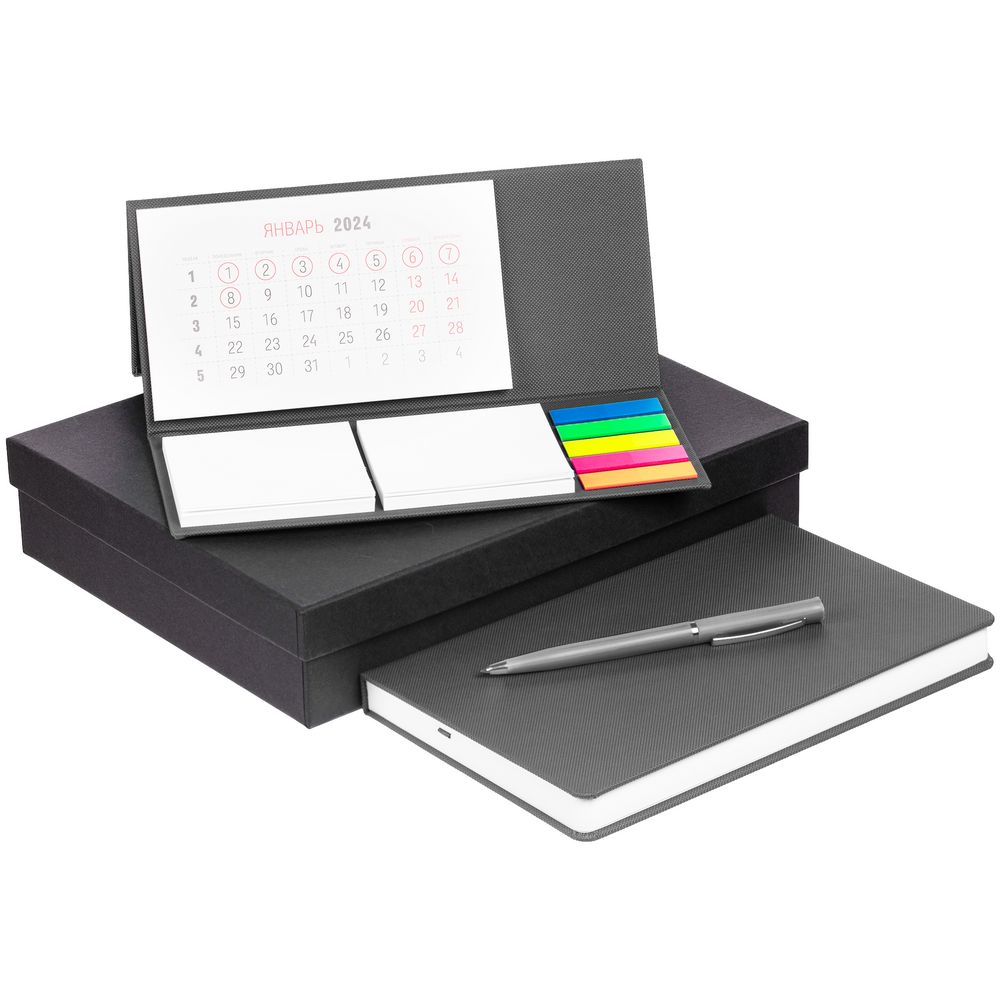 Набор Grade с календарем, серый / Миниатюра WWW (1000)