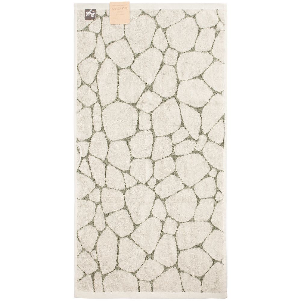 Полотенце Giraffe, малое, бежевое с зеленым / Миниатюра WWW (1000)