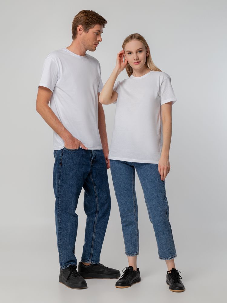 Футболка унисекс T-bolka 140, белая / Миниатюра WWW (1000)