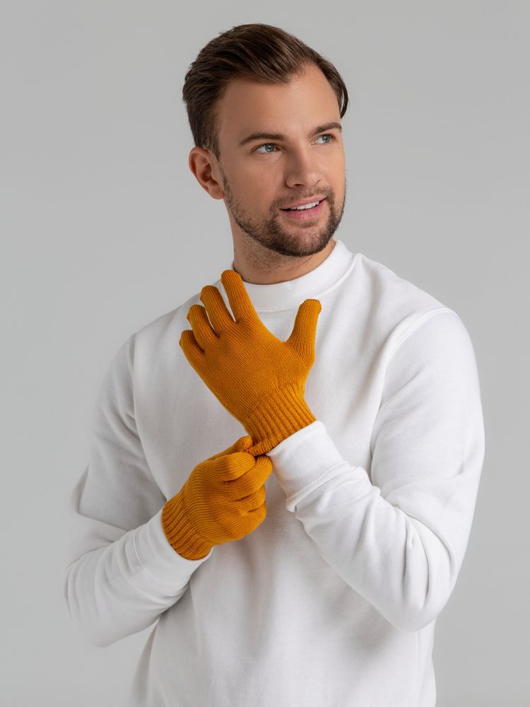 Перчатки Real Talk, горчичные / Миниатюра WWW (1000)