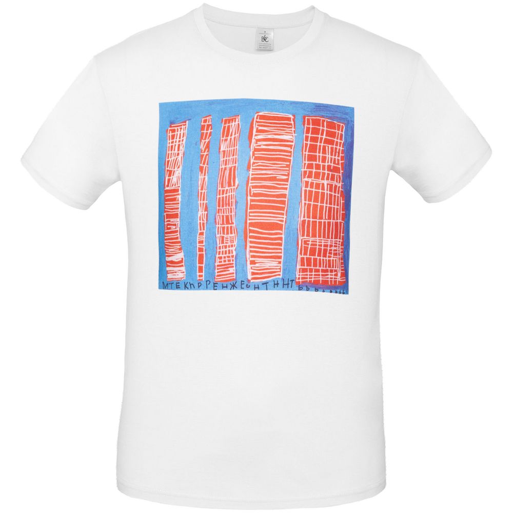 Футболка «Небоскребы», белая / Миниатюра WWW (1000)