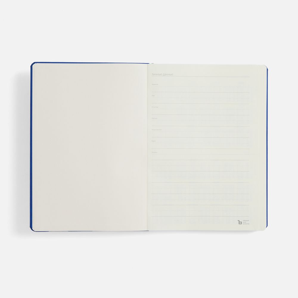 Ежедневник Urban Hard, недатированный, ярко-синий / Миниатюра WWW (1000)