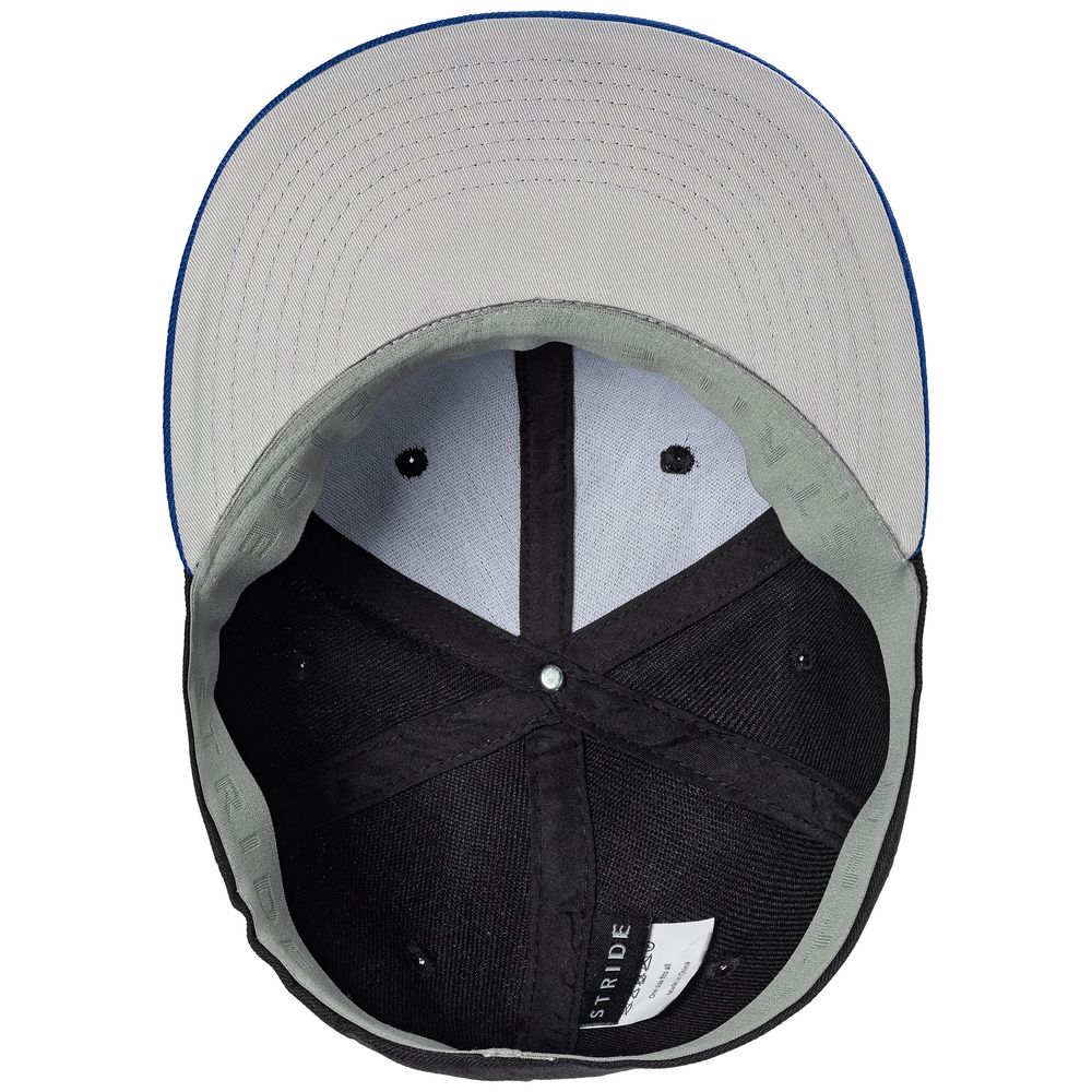 Бейсболка Ben Hope с прямым козырьком, черная с синим / Миниатюра WWW (1000)