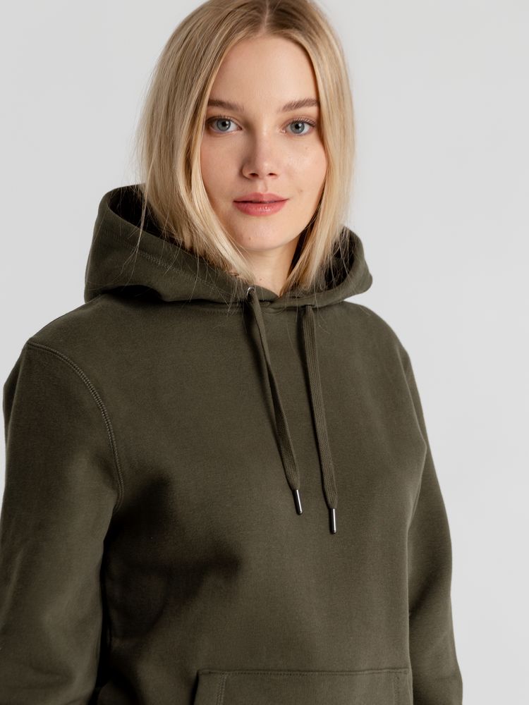 Толстовка с капюшоном унисекс King, хаки / Миниатюра WWW (1000)