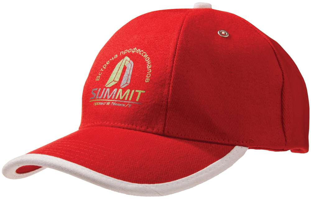Бейсболка Unit Trendy, красная с белым / Миниатюра WWW (1000)