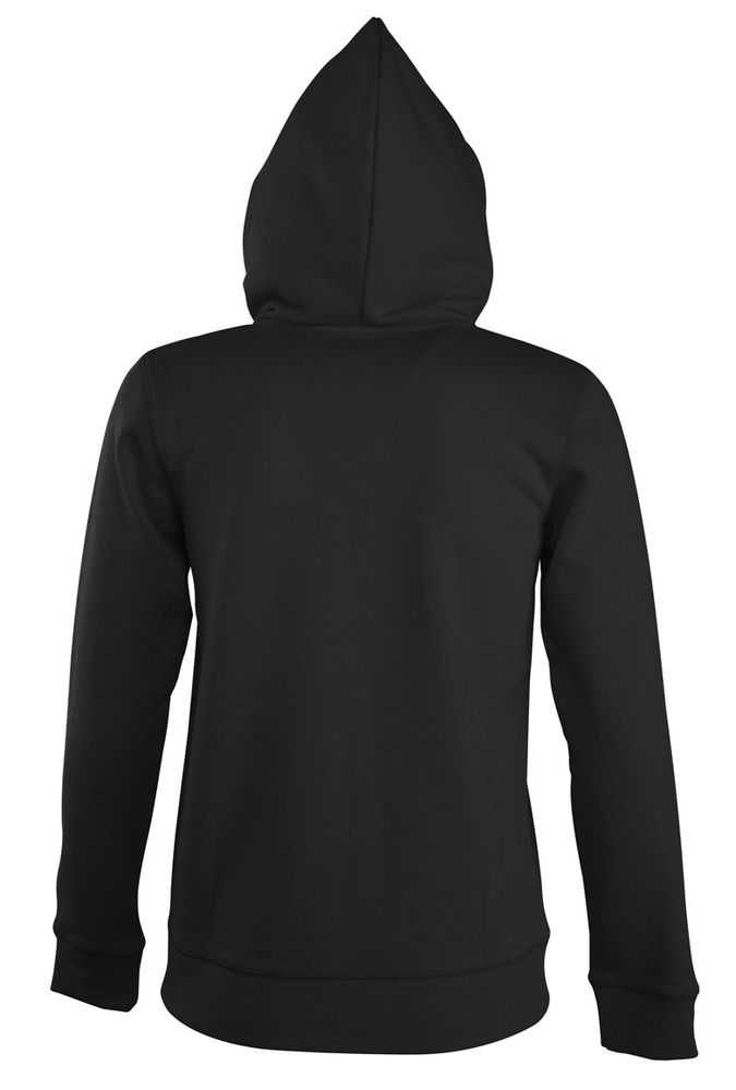 Толстовка женская на молнии с капюшоном Seven Women, черная / Миниатюра WWW (1000)