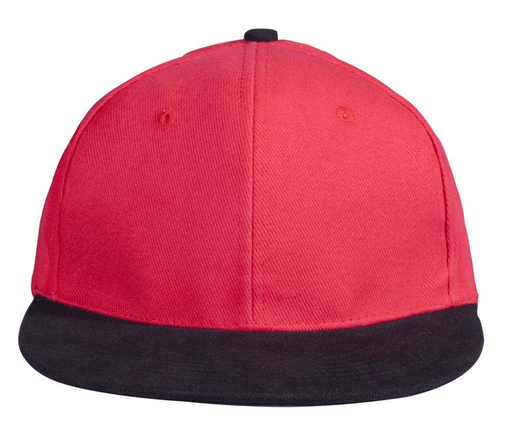 Бейсболка Unit Heat с прямым козырьком, двухцветная, красная с черным / Миниатюра WWW (1000)