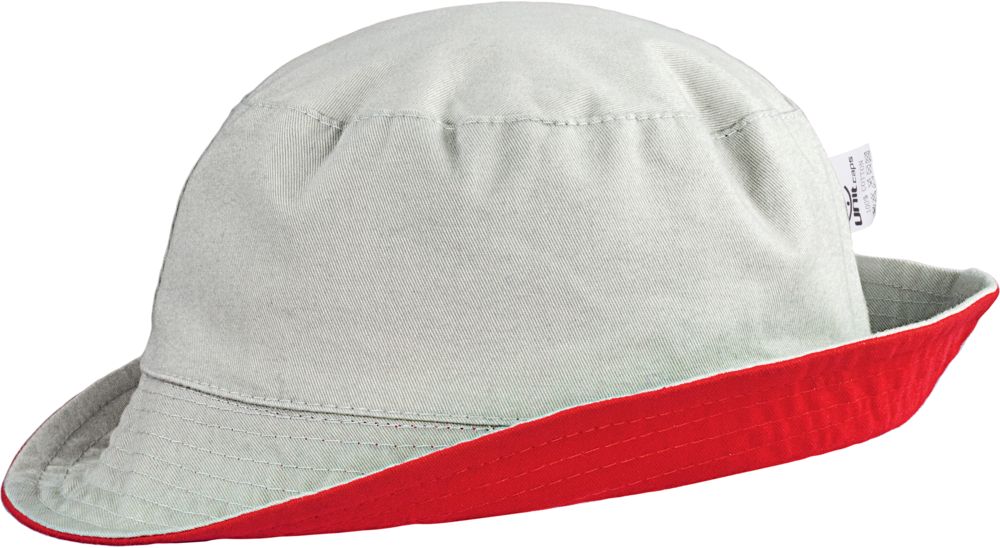Панама Unit Summer двусторонняя, красная с серым / Миниатюра WWW (1000)