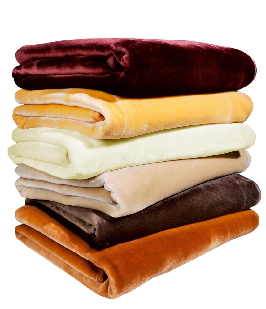 Плюшевый плед DeLuxe, золотой / Миниатюра WWW (1000)